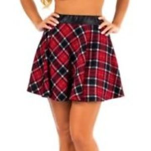 ed Tartan Plaid Mini Skirt